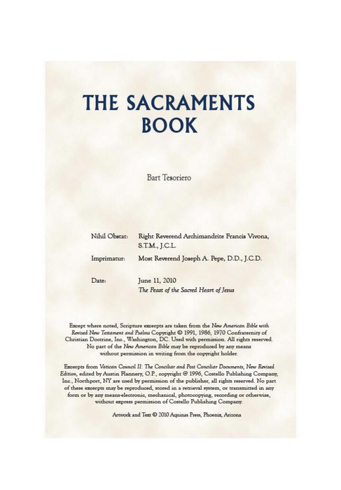 Sacraments Of The Church Prayer Book - 12 Pieces Per Pack