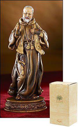 St. Pio Resin Statue Statue Statues Catholic Statues Catholic Imagery statues