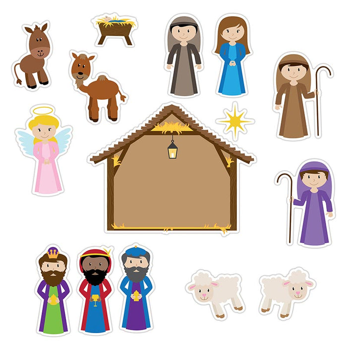 Nativity Stickers - 12 Pieces Per Package