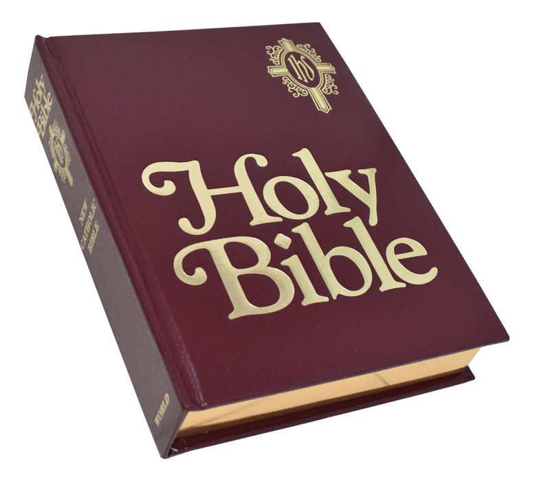 New Catholic Bible Family Edition - Burgundy