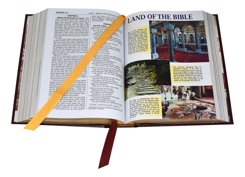 New Catholic Bible Family Edition - Burgundy