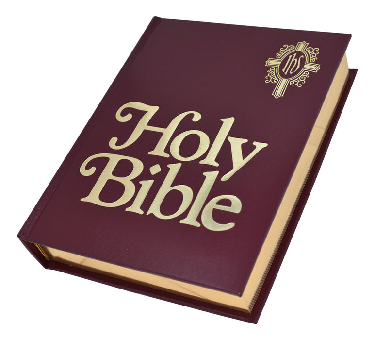 New Catholic Bible Family Edition - Burgundy