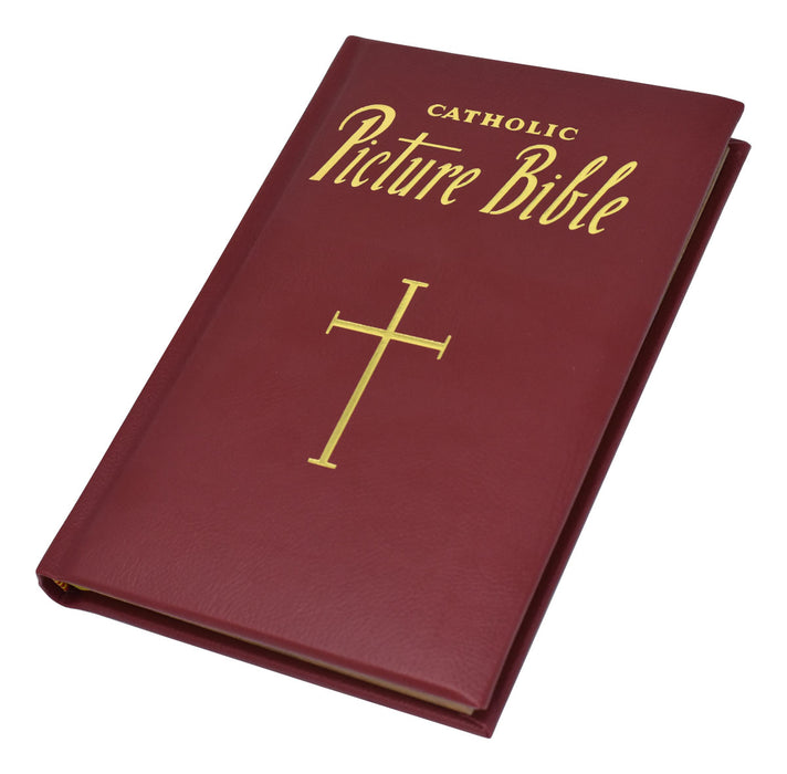 New Catholic Picture Bible - Burgundy