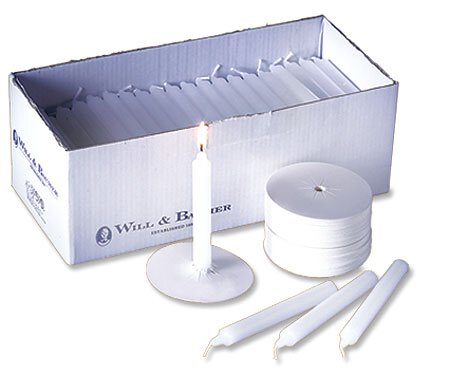 No.3 Polar Devotional with Paper Drip Protectors - 100 Pieces Per Set  prayer candle bulk prayer candle white prayer candle candle service kit candlelight kit