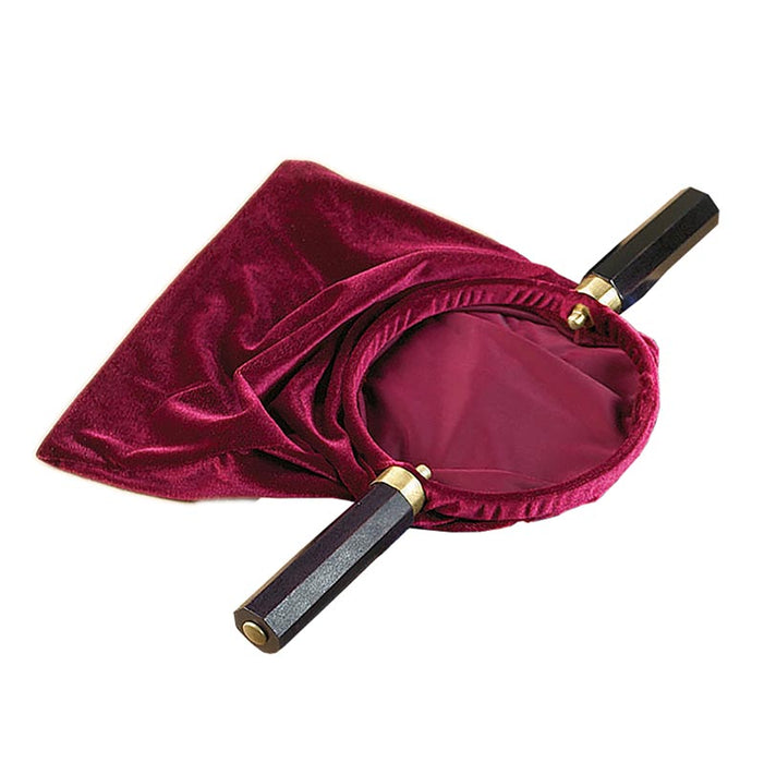 Offering Velveteen Bag with Wooden Handle