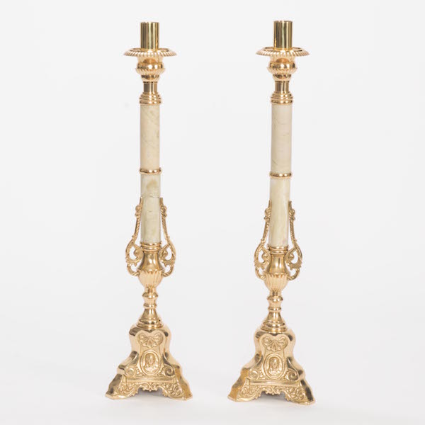 Old World Style Church Altar Candlestick