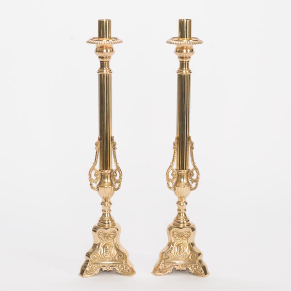 Old World Style Church Altar Candlestick