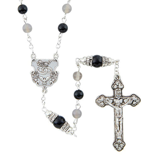 Onyx Intertwining Wedding Rosary