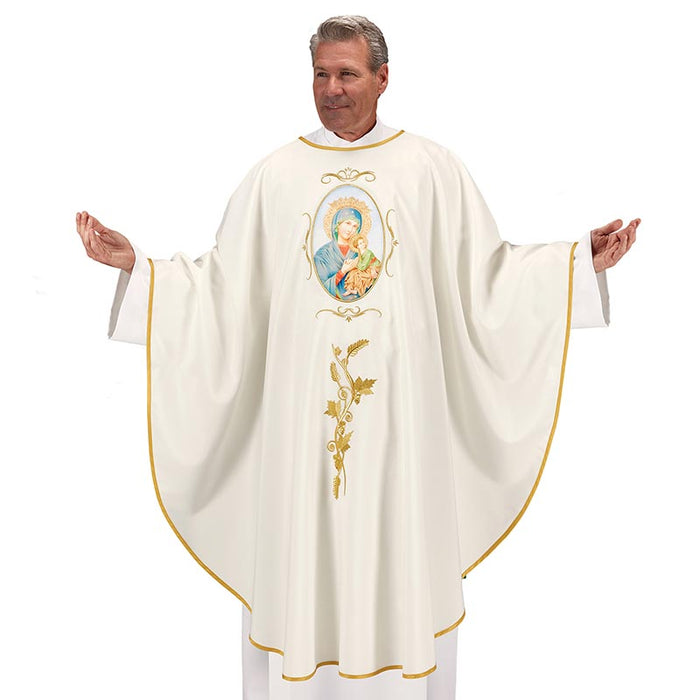 Our Lady of Perpetual Help Chasuble - Amalfi Collection