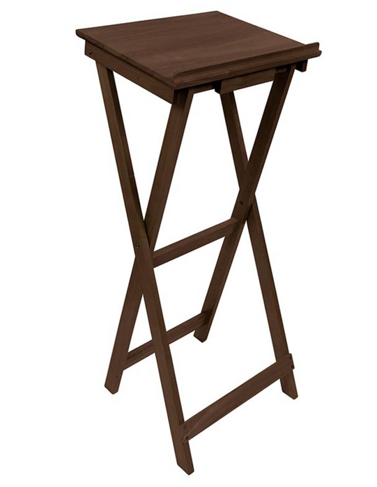 Portable Folding Lectern - Walnut Stain