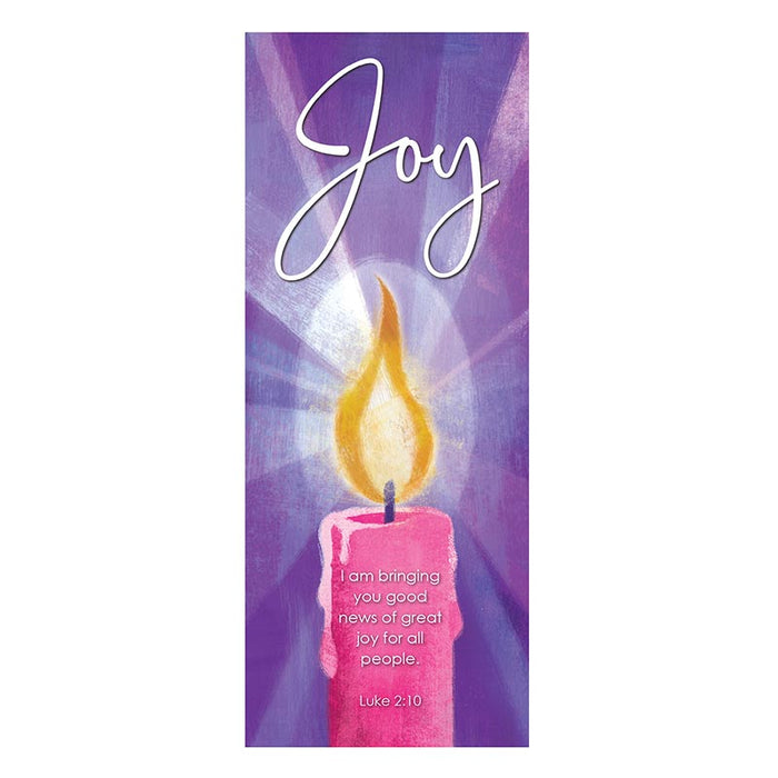 Purple Advent Candles Banner Set - Set of 5 Banners