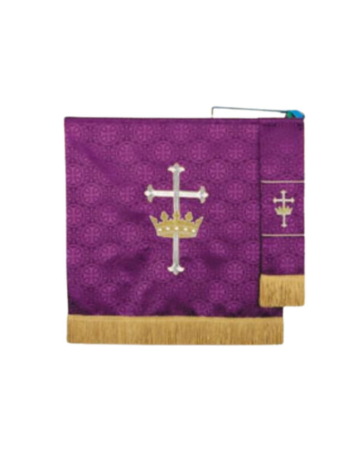 Purple Maltese Jacquard Pulpit Scarf