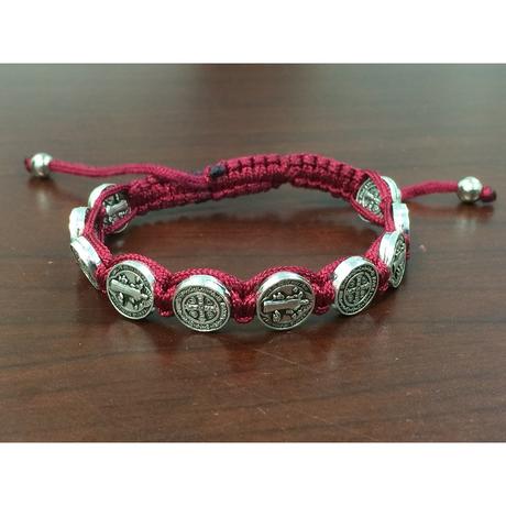 Red Slip Knot St. Benedict Bracelet