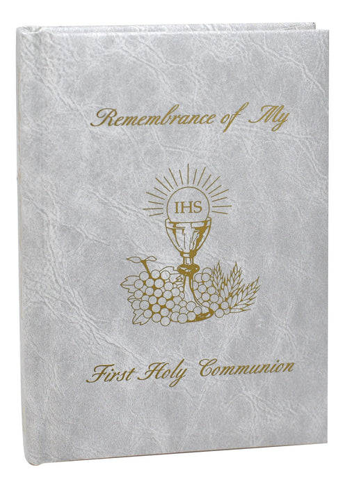 Remembrance Of My First Holy Communion - Girl - White Edges