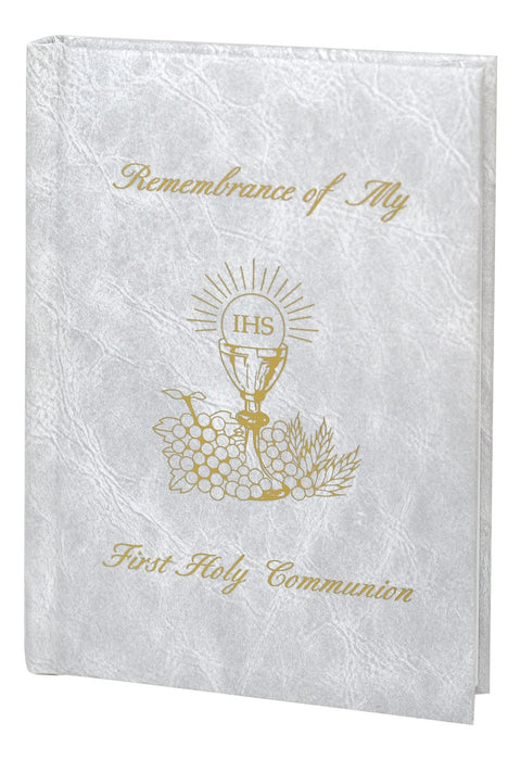 Remembrance Of My First Holy Communion - Girl - White Edges