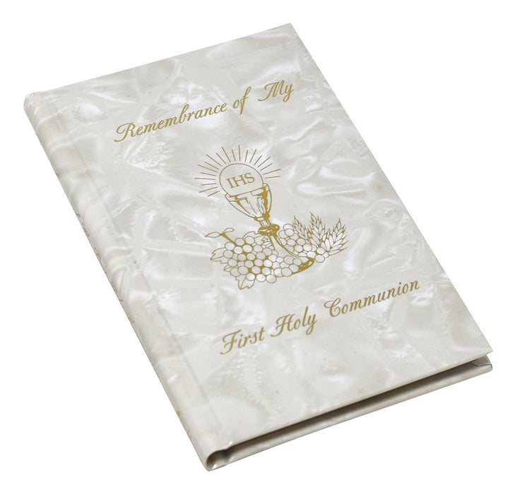 Remembrance Of My First Holy Communion - Girl - White Pearl