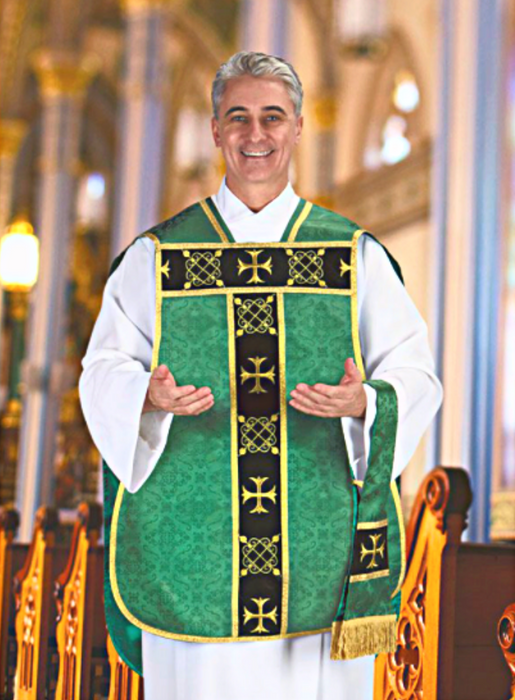 Roman Chasuble with Accessories Church Supply Church Apparels Chasuble liturgical vestment