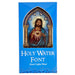 Sacred Heart Lasered Wood Holy Water Font Lasered Wood Holy Water Font - Sacred Heart