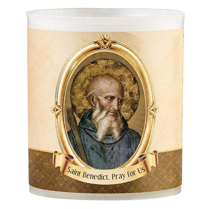 Saint Benedict Devotional Votive Candle