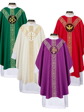 San Damiano Collection Semi-Gothic Chasuble - Set of 4