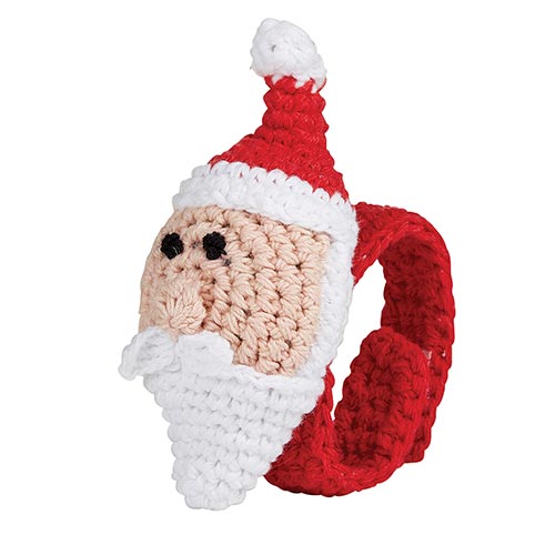 Santa Crochet Wristlet