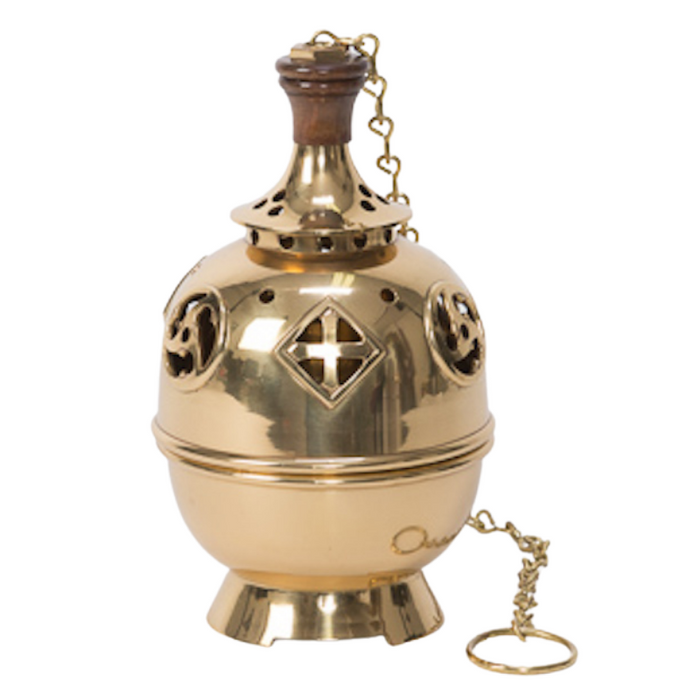 Single Chain Brass Censer