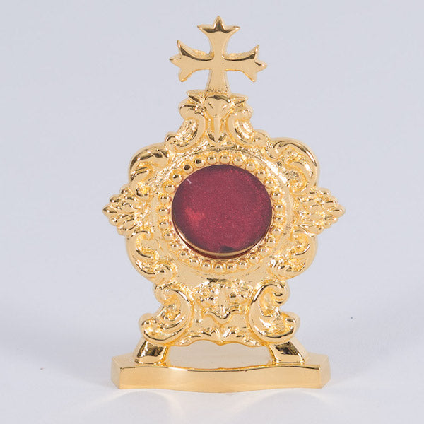 Small French Style Reliquary Gold Plated French Style Reliquary Gold Plated Reliquary