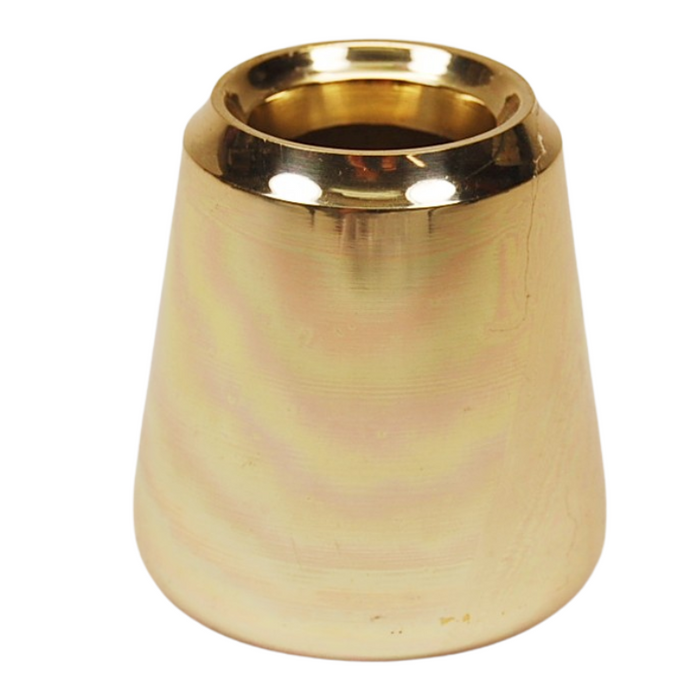 Smooth Brass Candle Follower