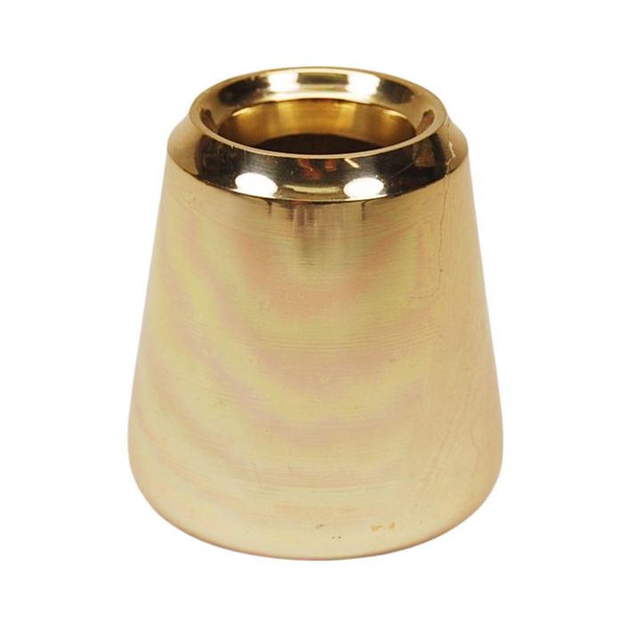 Smooth Brass Candle Follower