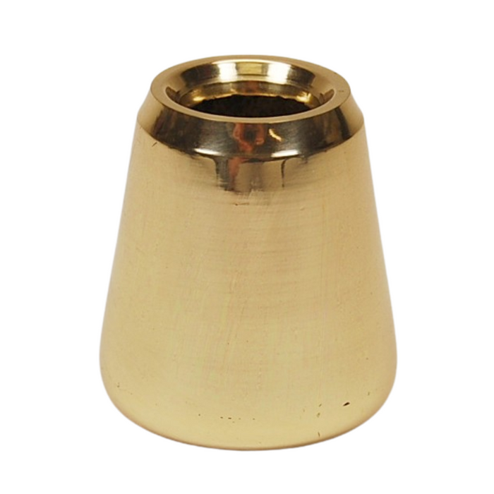 Smooth Brass Candle Follower