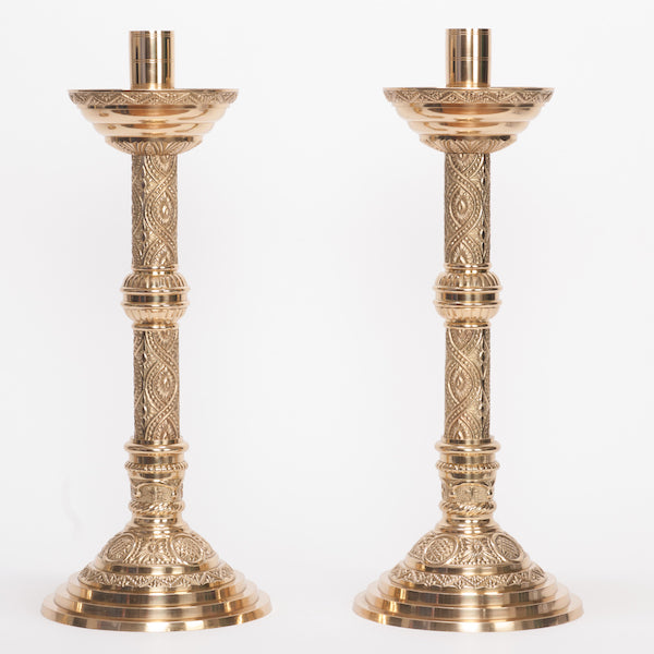 18.5" Traditional Ornate Altar Candlestick