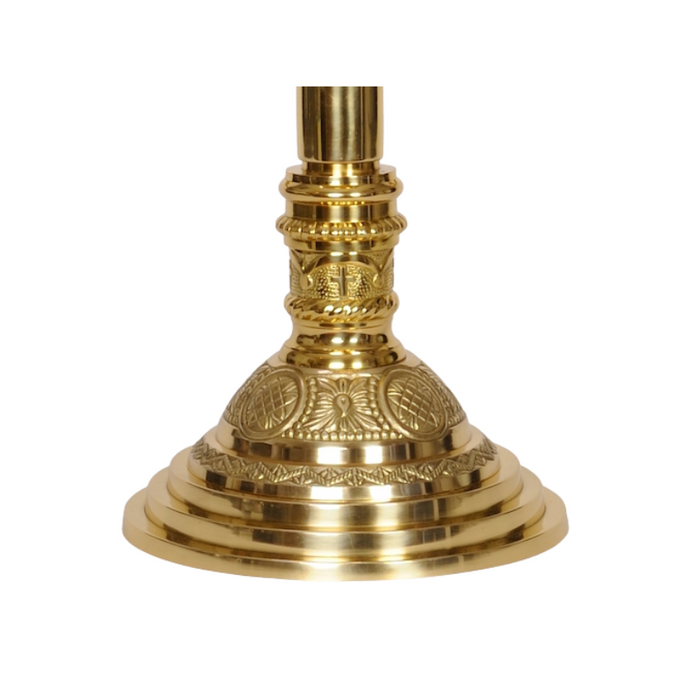 Solid Brass Processional Cross Base Stand