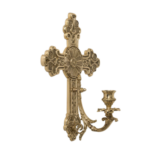 Solid Brass Wall Hung Consecration Candlestick Wall Hung Church Consecration Candle Stick in Solid Brass