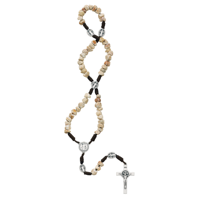 St. Benedict Stone Rosary Rosary Center Rosary Accessory