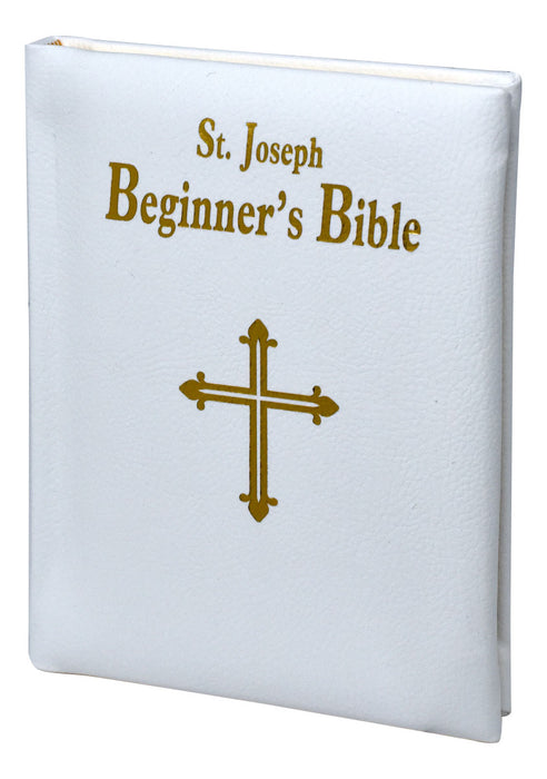 St. Joseph Beginner's Bible - White Imitation Leather