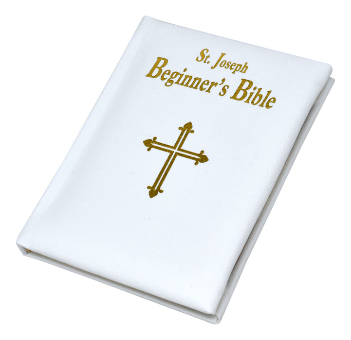 St. Joseph Beginner's Bible - White Imitation Leather