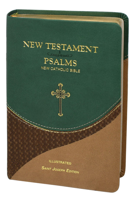 St. Joseph New Catholic Bible New Testament and Psalms - Green/Brown