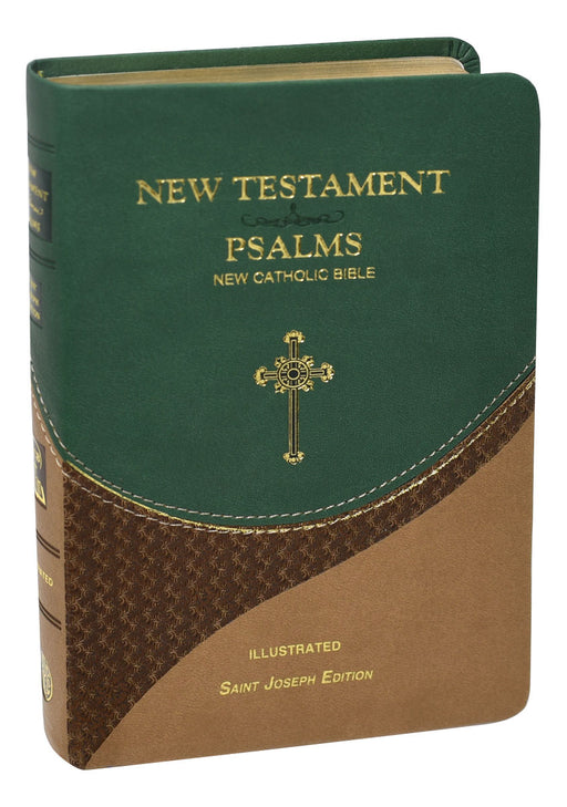 St. Joseph New Catholic Bible New Testament and Psalms - Green/Brown