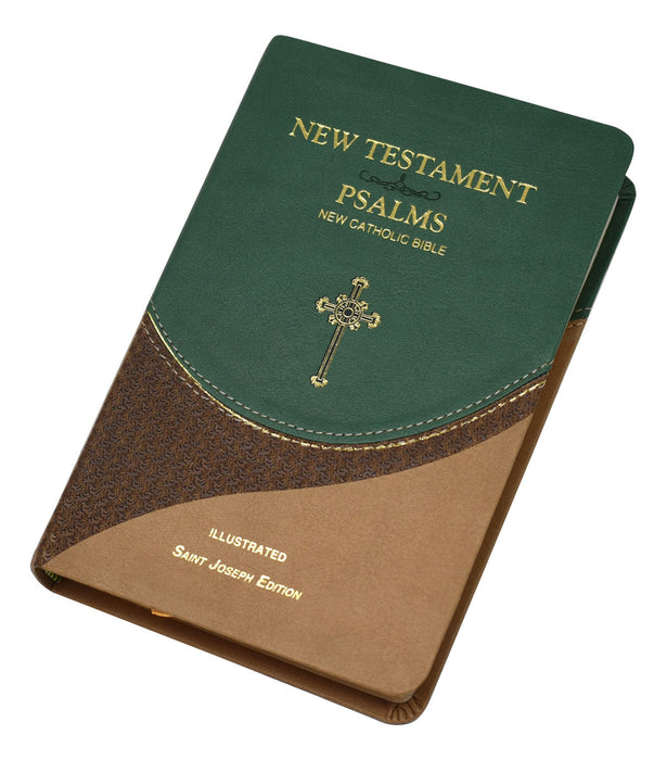 St. Joseph New Catholic Bible New Testament and Psalms - Green/Brown