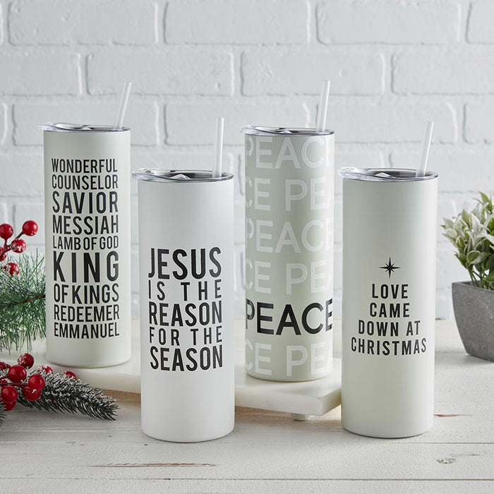 Stainless Steel Tumbler - Jesus Is The Reason for the Season