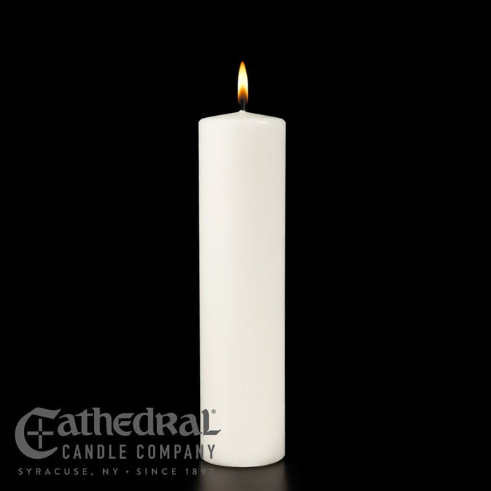 Stearine White Ceremonial Pillar Candle