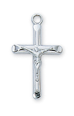 Sterling Silver Crucifix in 18" Chain