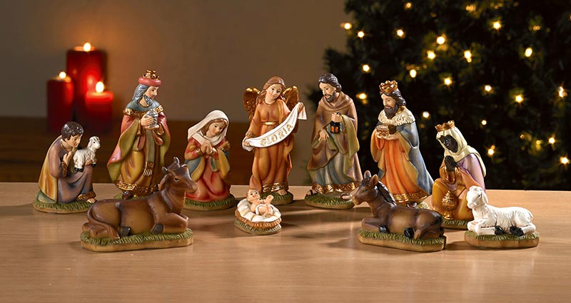 4.5"H Nativity Set With Detachable Infant