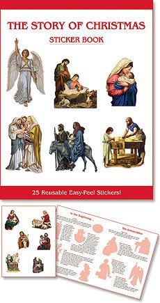 The Story Of Christmas Sticker Book - 12 Pieces Per Package