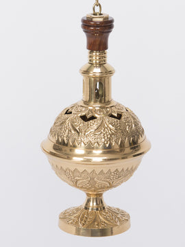 Traditional Brass Censer with Single Chain