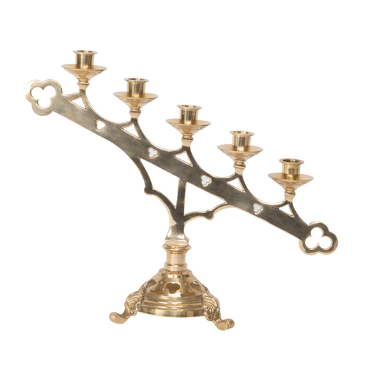 Traditional Five-Light Ascending Church Candelabra Traditional 5 light Ascending Church Candelabra.