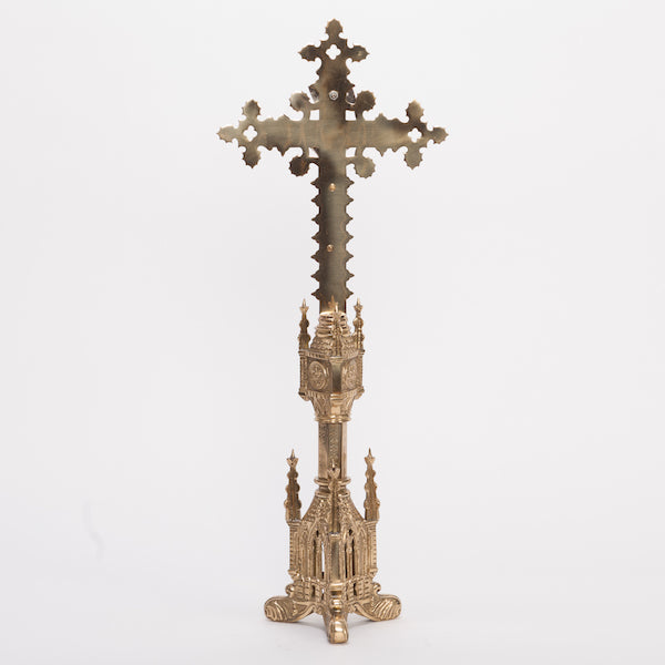 Traditional French Gothic Altar Crucifix