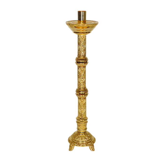 Candelabro de altar adornado tradicional de 24"