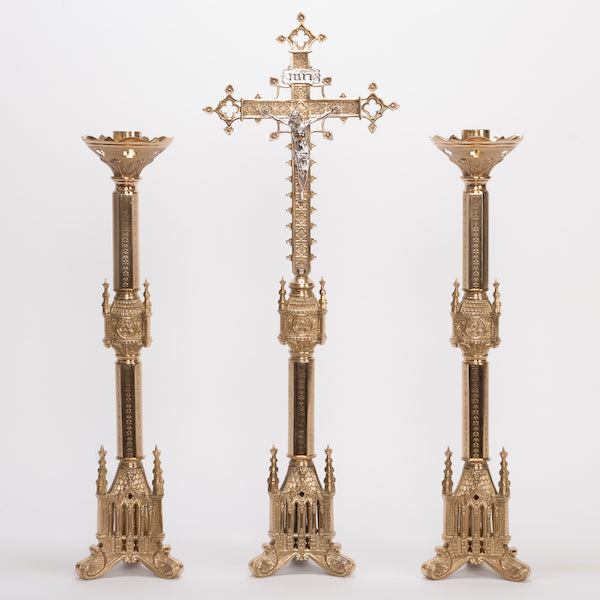 Traditional Gothic Altar Candlestick