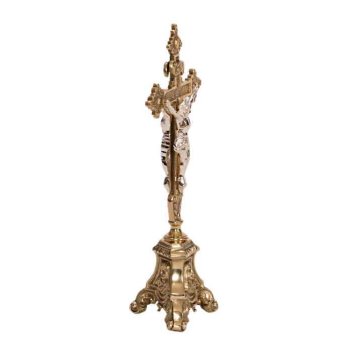 Traditional Double Corpus Altar Crucifix